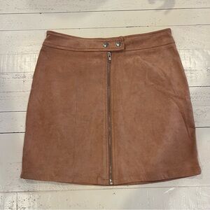 Kendall & Kylie faux suede mini skirt